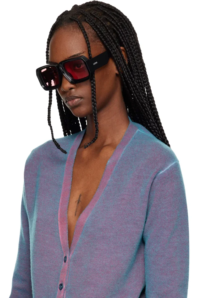 LOEWE Black Paula's Ibiza Dive In Mask Sunglasses, photo 4 of 4 from SSENSE