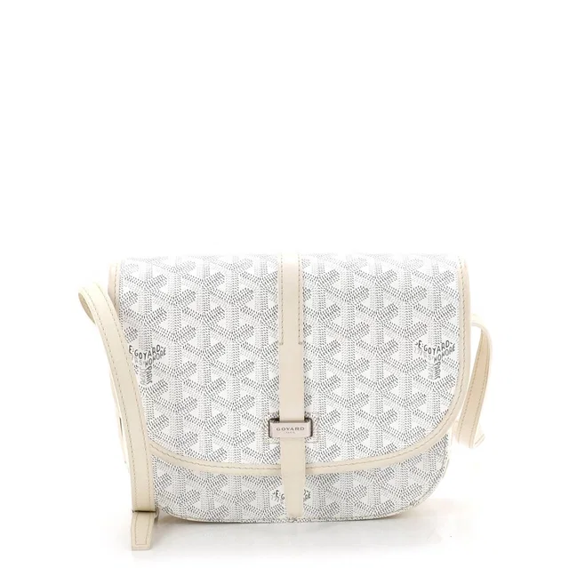 Goyard Belvedere II Messenger Bag Coated Canvas PM in white Coated canvas from Rebag