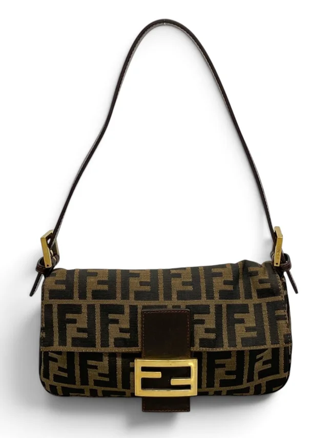 Fendi Vintage Zucca Baguette Gold Hardware from Season 2 Consign