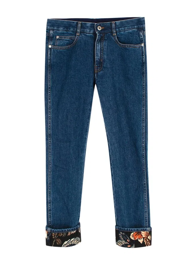 Stella McCartney Embroidered Hem Boyfriend Jeans from HEWI