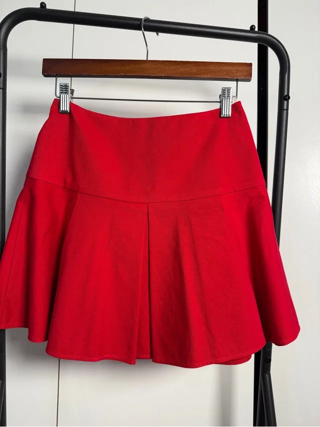 REDValentino Women’s Red A-Line Flare Skirt in red from Poshmark
