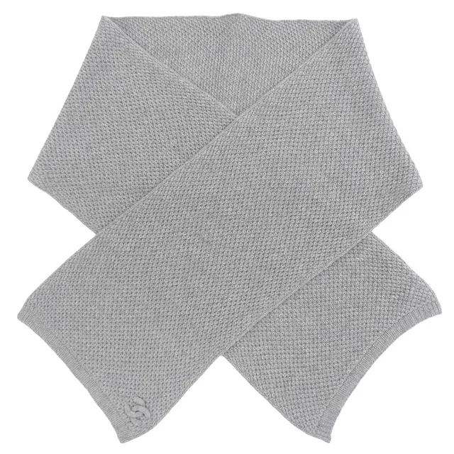 Chanel Cashmere CC Mark Muffler Gray in Grey Cashmere from VINTAGE QOO TOKYO