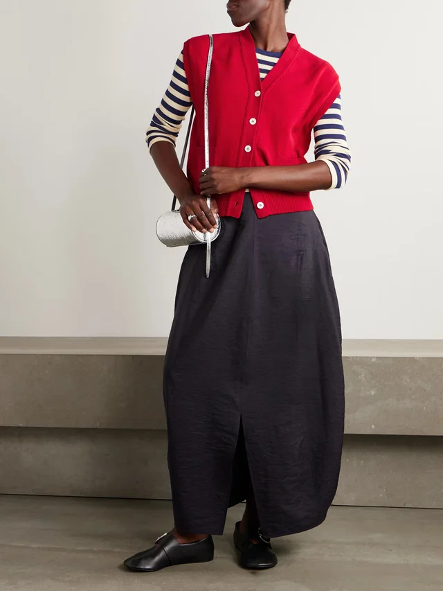 &DAUGHTER Wexford wool vest in Red, photo 2 of 2 from NET-A-PORTER (Canada)