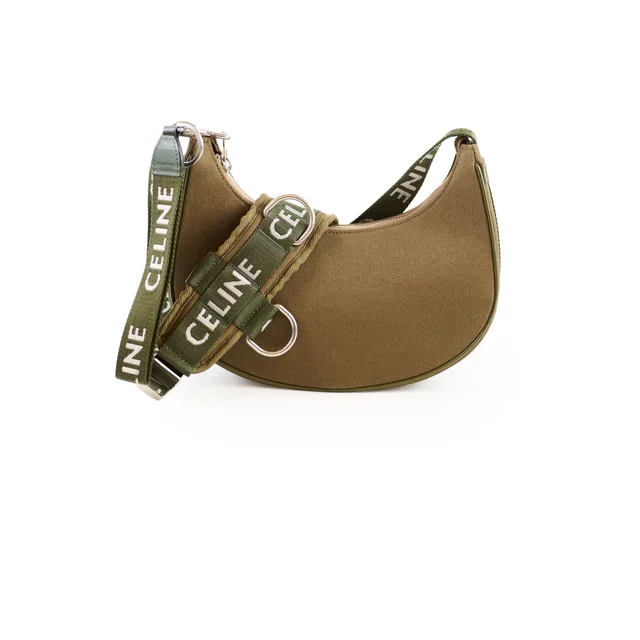 Celine Ava Khaki in Green Canvas from The Purse Affair