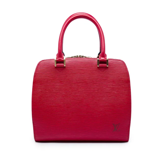 Red Louis Vuitton Epi Pont Neuf Handbag in Red Leather from Designer Revival