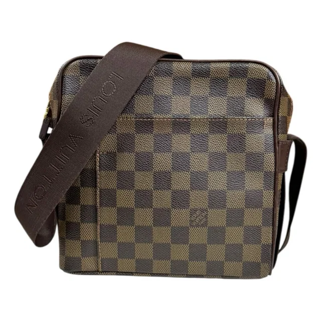 Louis Vuitton Olaf PM Damier Shoulder Bag Canvas Brown in Brown Canvas from The Reluxe