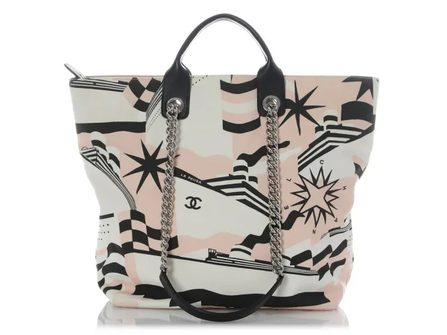 Chanel Large La Pausa Bay Shopping Tote in Canvas from Ann's Fabulous Finds, photo 4 of 9