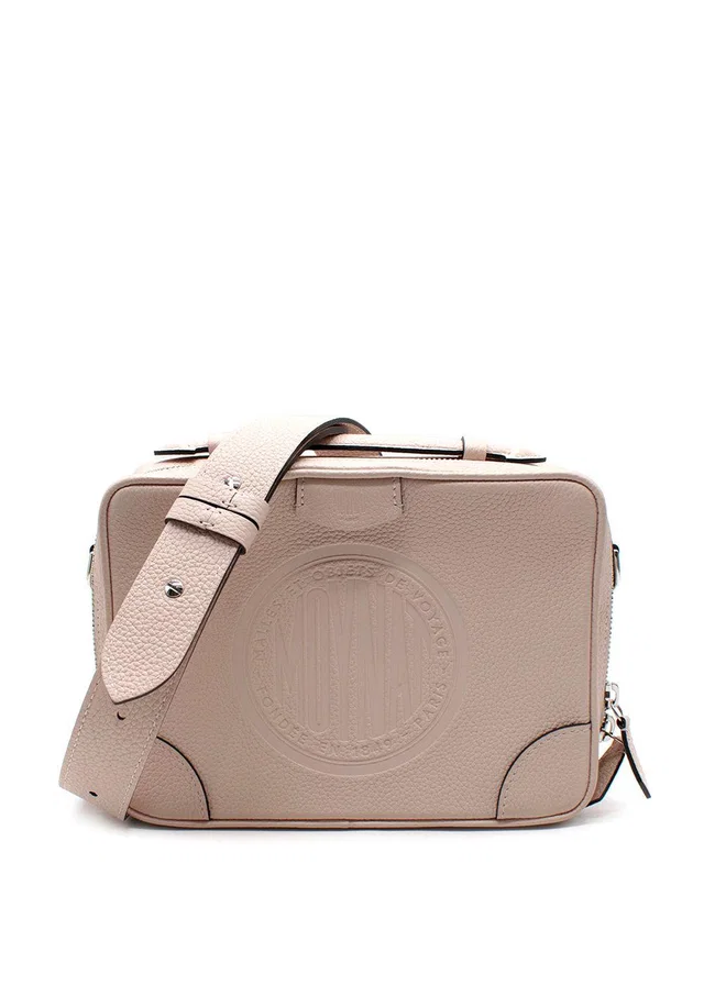 Moynat Camera Very Pale Pink Leather Crossbody Bag in Pink Leather from HEWI