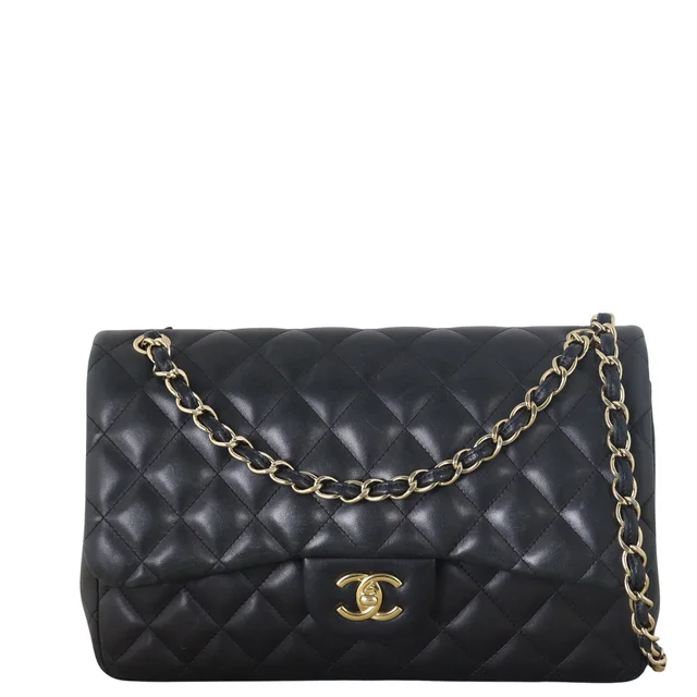 Chanel Classic Double Flap Jumbo Lambskin in Lambskin from Luxe.It.Fwd