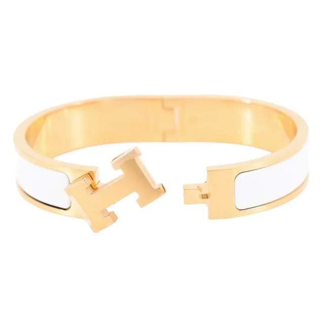 Hermès Clic crack White Metal in White from GALLERY RARE, photo 5 of 9