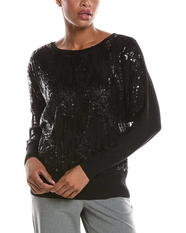 Joseph A. Allover Sequin Overlay Dolman Sweater, image 1 of 1 from Rue La La