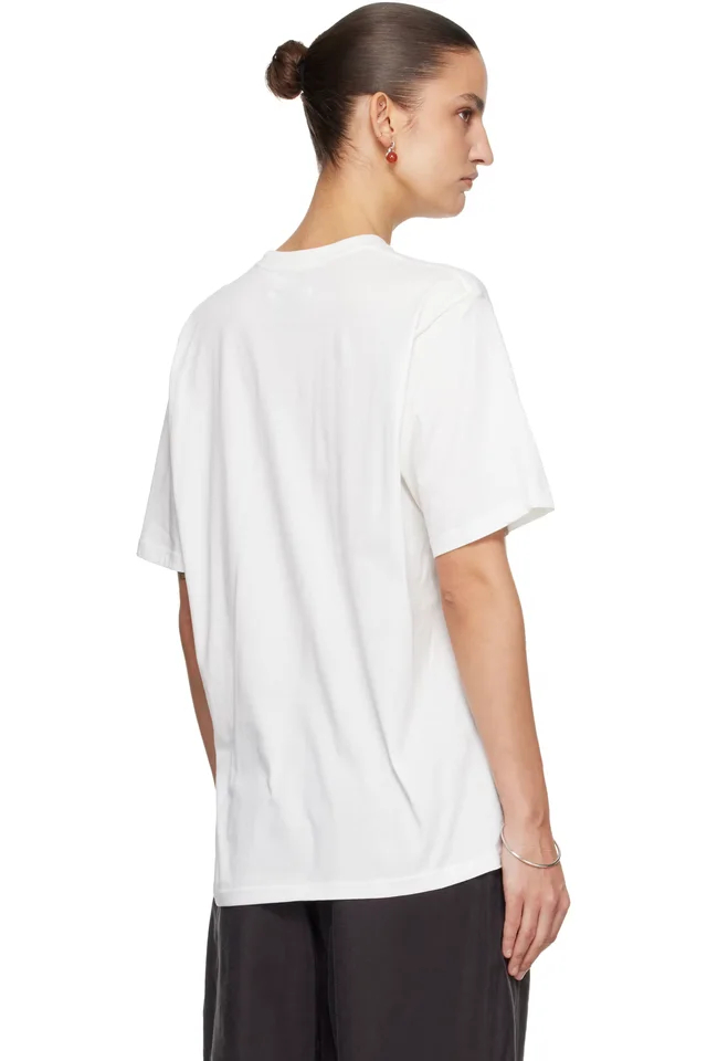 ssstein White Suvin Cotton Basic T-shirt, photo 3 of 4 from SSENSE