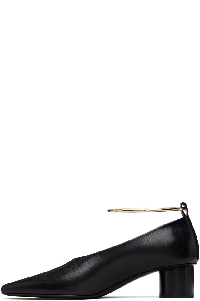 Jil Sander Black Ring Heels, photo 3 of 4 from SSENSE