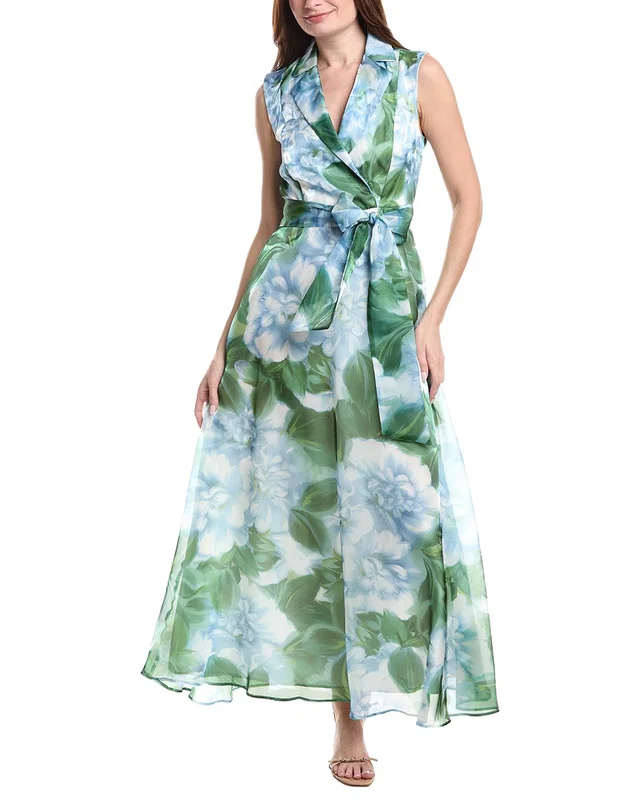Julia Jordan Printed Glow Organza Maxi Dress, image 1 of 1 from Rue La La