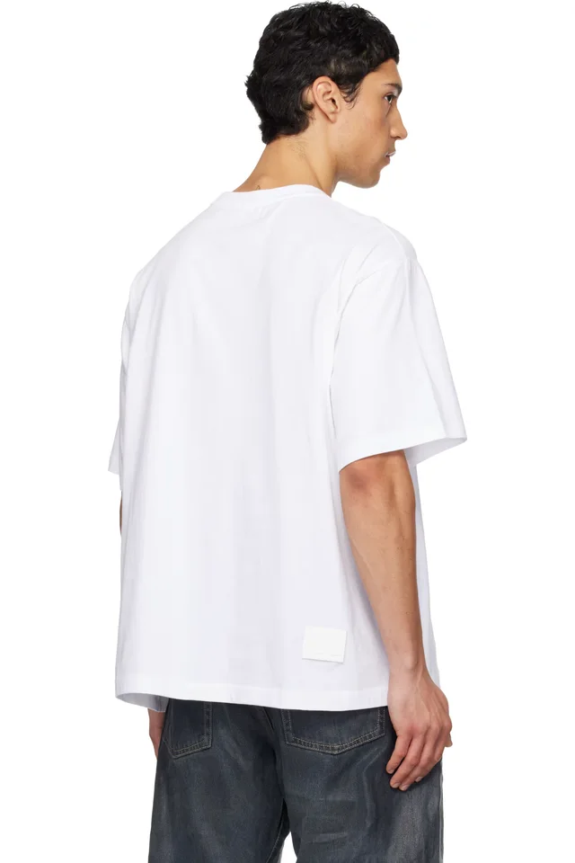 White 'We11done' T-shirt, photo 3 of 4 from SSENSE