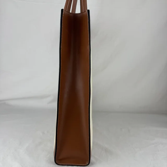 Celine Large Vertical Sulky Logo Cabas Tote Bag in Calfskin leather, Canvas, Metal from Reowned, photo 2 of 2