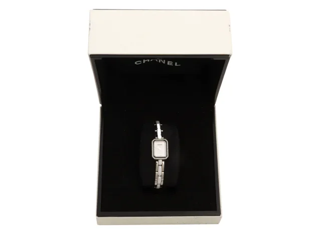 Chanel Two-Tone Diamond Première Watch in Ceramic from Ann's Fabulous Finds, photo 6 of 7