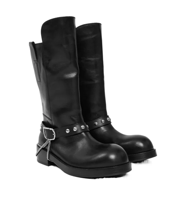 Ann Demeulemeester Edeed Riding Boots, photo 2 of 6 from SENSER