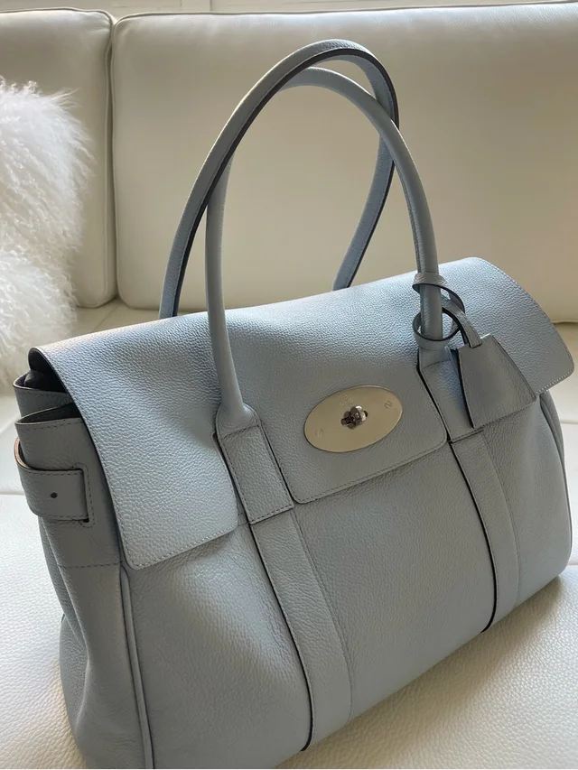 Mulberry Bayswater Light Blue Leather Style Satchel in blue Leather from Poshmark, photo 1 of 1