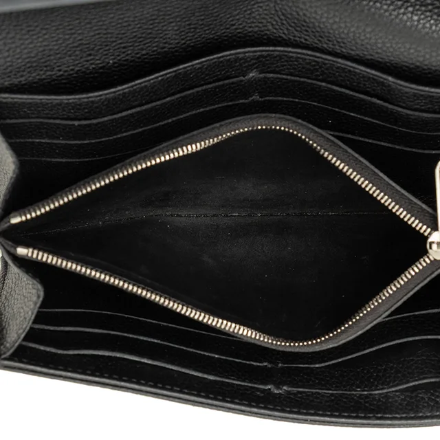 Black Louis Vuitton Monogram Mahina Iris Long Wallet in Black Leather from Designer Revival, photo 2 of 2