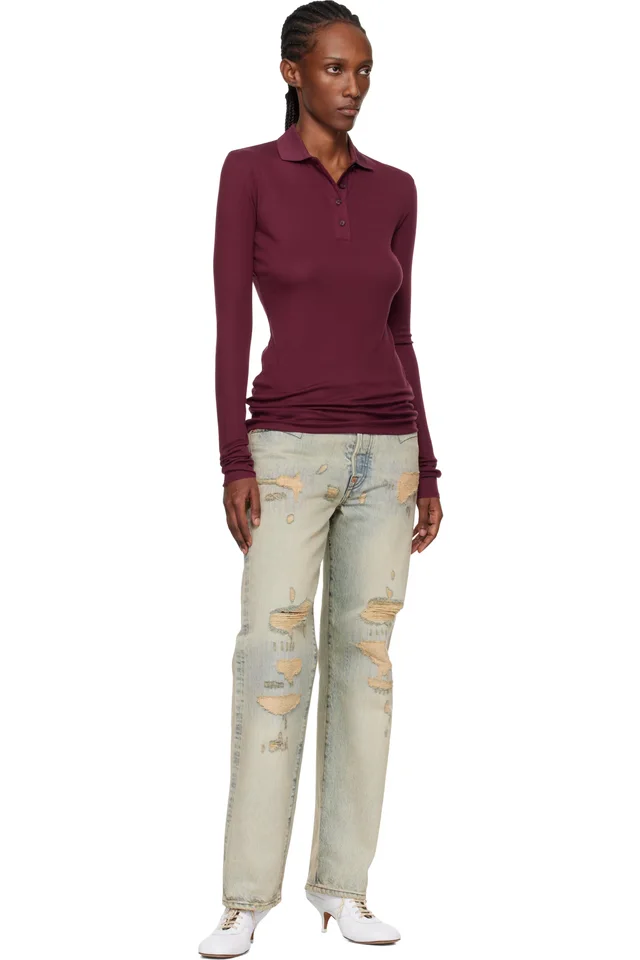 Blue Kenzo Paris Straight Jeans, photo 4 of 4 from SSENSE