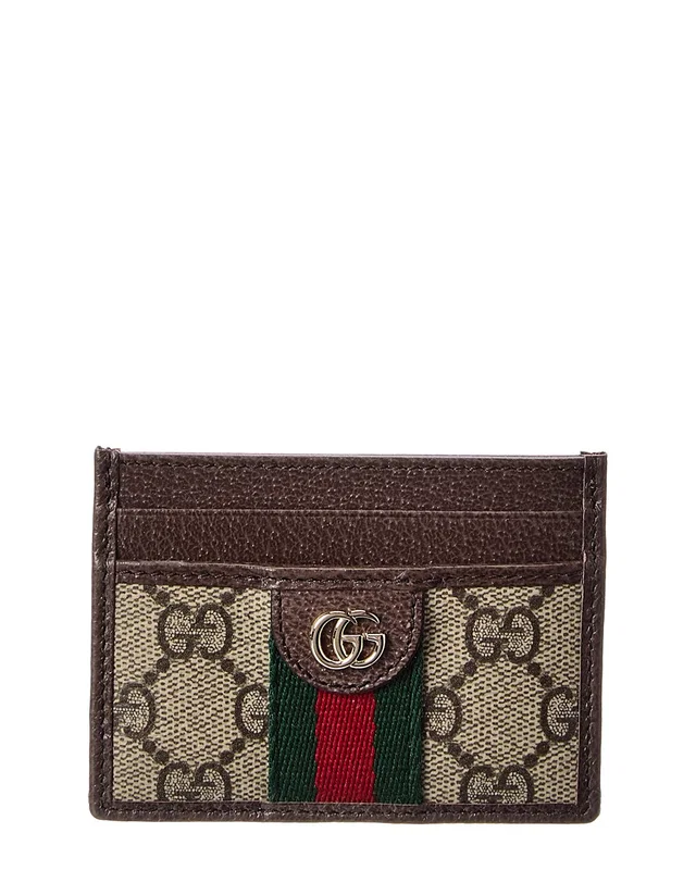 Gucci Ophidia GG Supreme Canvas & Leather Card Case, image 1 of 1 from Rue La La