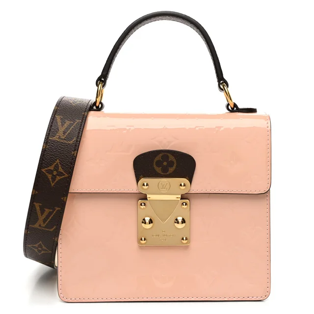 Louis Vuitton Spring Street NM Monogram Vernis Patent Leather Bag - Rose Ballerine in Pink Patent leather from H&T