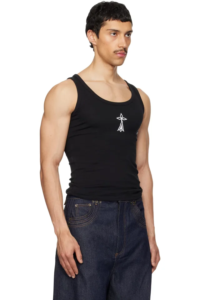 EGONlab Black Breizh Tank Top, photo 2 of 4 from SSENSE