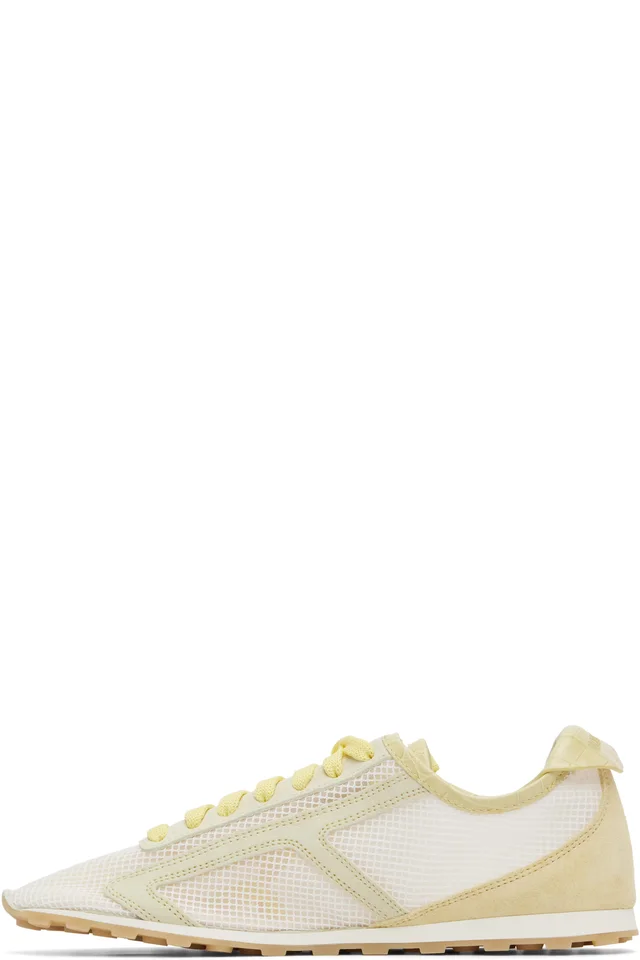 JACQUEMUS Yellow 'The Tennis' Sneakers, photo 3 of 5 from SSENSE