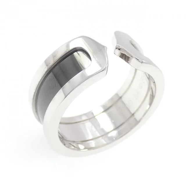 Cartier C2 750 White Gold Ring Size 14 in White from LuxUness