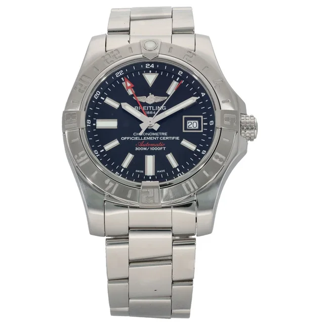 Breitling Avenger II GMT A32390 43mm Stainless Steel Watch from H&T