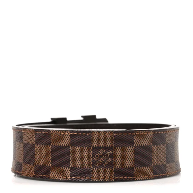 Damier Ebene 40mm LV Initiales Belt 90 36 in Brown Canvas from FASHIONPHILE, photo 2 of 6