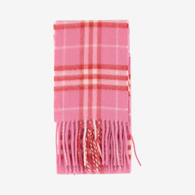 Burberry Cashmere Scarf — Pink Scarfs in Pink Cashmere from HEWI