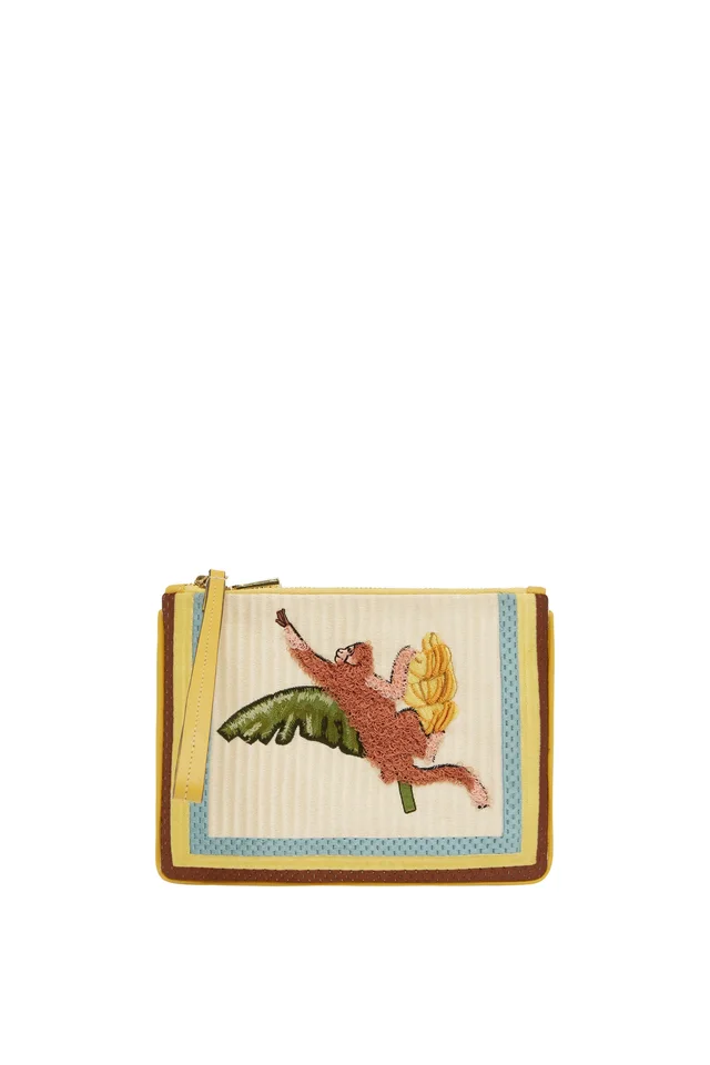 2601 - SUMMER 26 MOKSHINI MONKEY EMBROIDERED CLUTCH from Alemais, photo 1 of 1