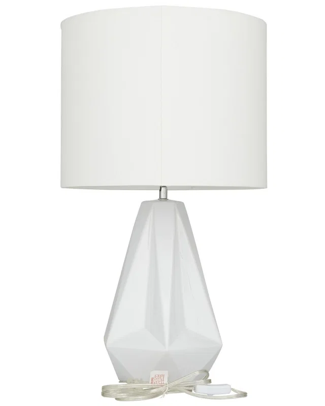 CosmoLiving by Cosmopolitan Modern Ceramic White Table Lamp, image 1 of 1 from Rue La La