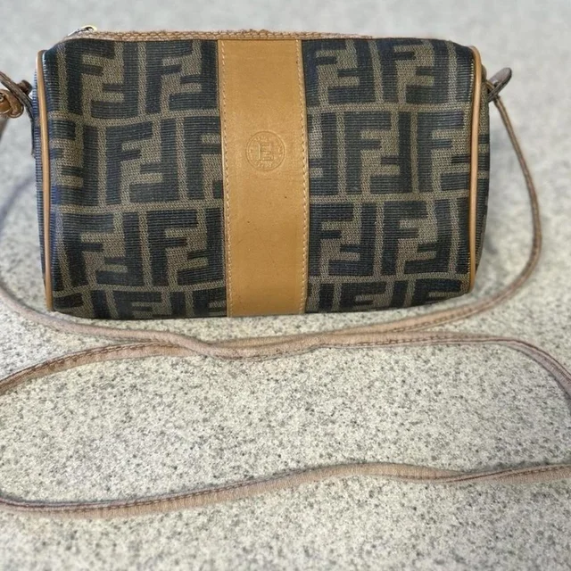 Fendi Women's Crossbody bags - Brown in red|brown from Depop, photo 1 of 1