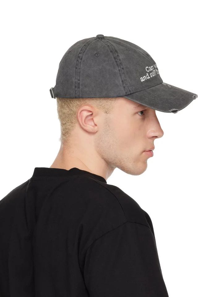 Carne Bollente SSENSE Exclusive Black 'Still Be Friends?' Cap, photo 3 of 3 from SSENSE