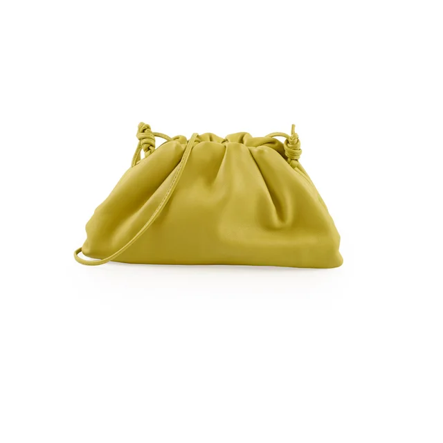 Bottega Veneta Mini Pouch Bag Kiwi in Leather from The Purse Affair
