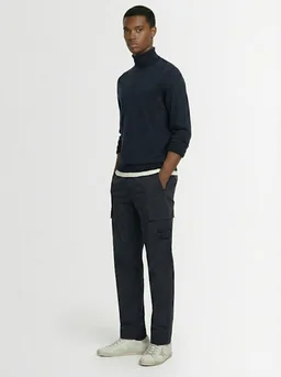 Stone Island Wide-leg trousers with pockets in 0% Cotton, photo 3 of 5 from LUISAVIAROMA