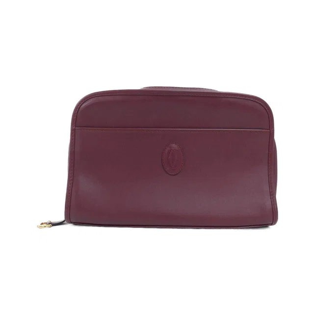Must de Cartier Leather Pouch in Leather from LuxUness