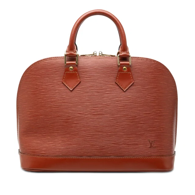 Brown Louis Vuitton Epi Alma PM Handbag in Brown Leather from Designer Revival