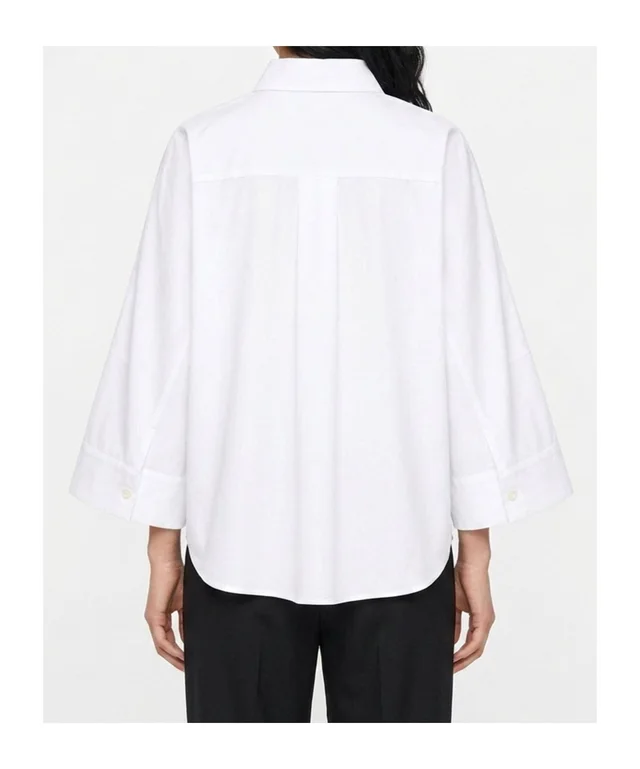 Sacai Flared Cropped Poplin Shirt, photo 5 of 5 from SENSER