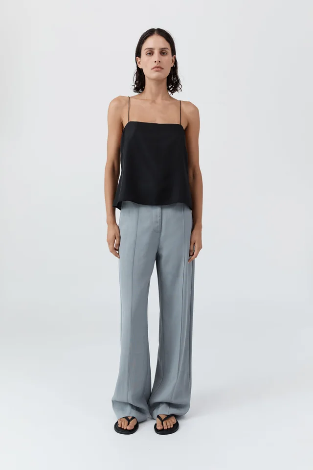St Agni 90s Silk Twill Cami - Black from St. Agni, photo 1 of 1