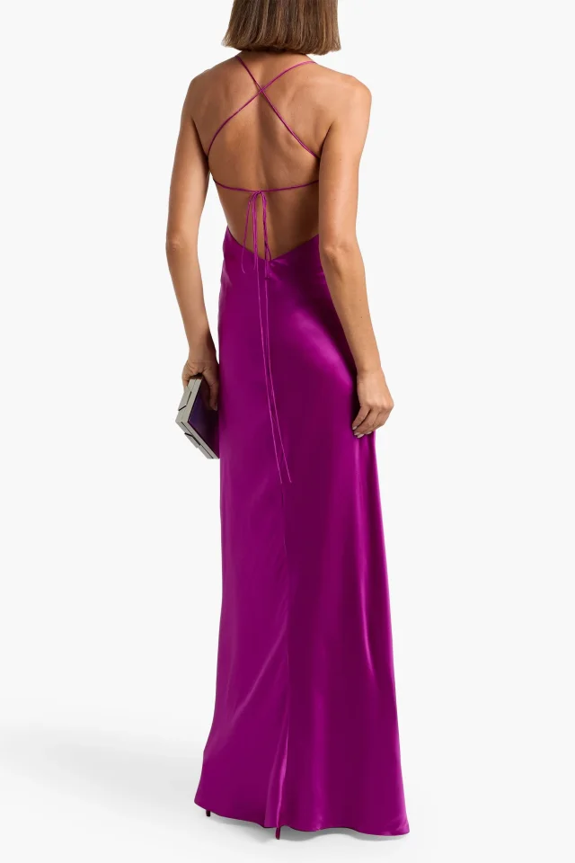 Michelle Mason Cutout silk-satin gown, photo 3 of 4 from THE OUTNET