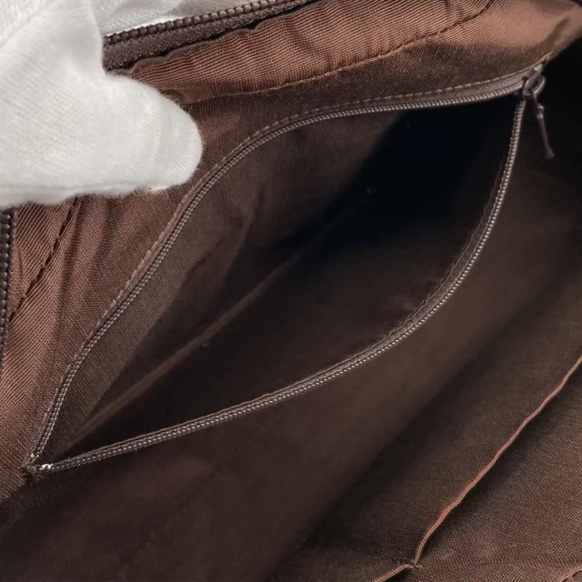 Burberry Haymarket Check Canvas Shoulder Bag in Beige Canvas from Designer Revival, photo 5 of 15