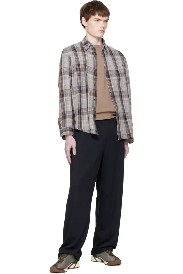 nanamica Black Polyester Pile Sweatpants, photo 4 of 4 from SSENSE