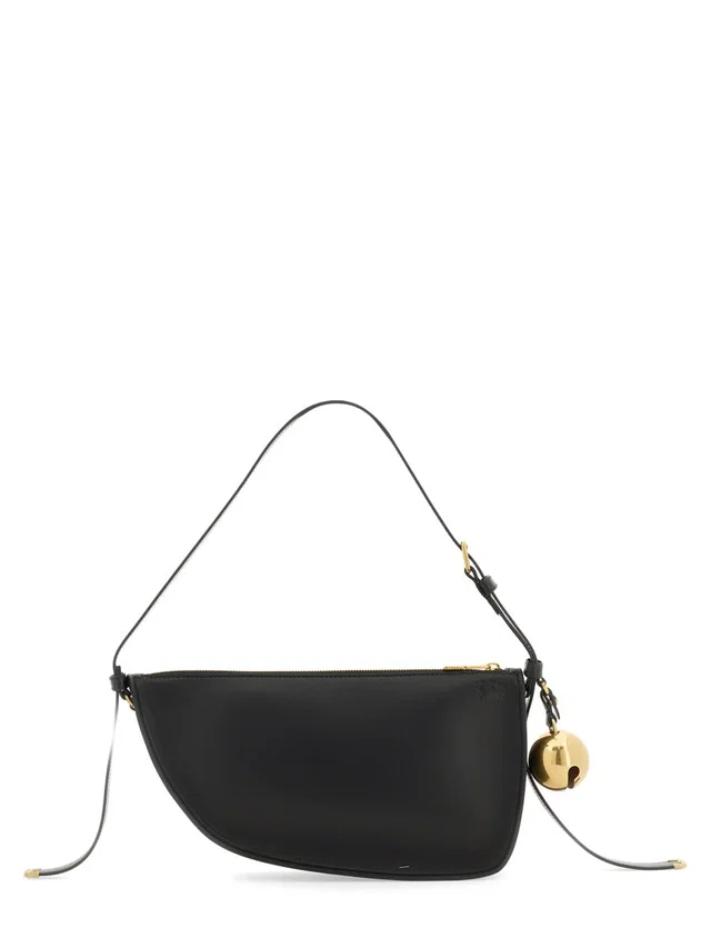 Burberry Shield Shoulder Bag — Black in Black Lambskin from HEWI