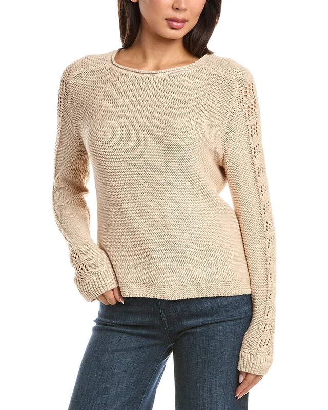 NIC+ZOE Crochet Crimpy Cord Sweater, image 1 of 1 from Gilt