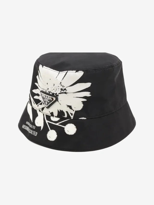 Prada Black Re-Nylon bucket hat - size M in Black Nylon from Sign of the Times