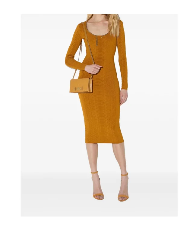 Elisabetta Franchi Snake-print knit dress, photo 2 of 5 from SENSER